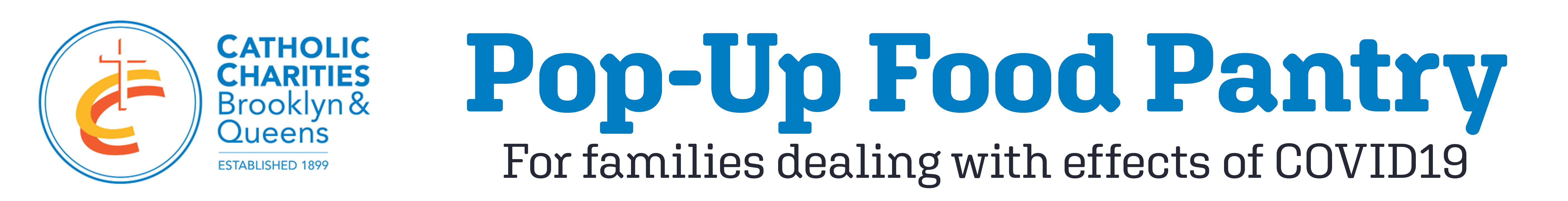 Pop-up Food Pantry event banner for the website