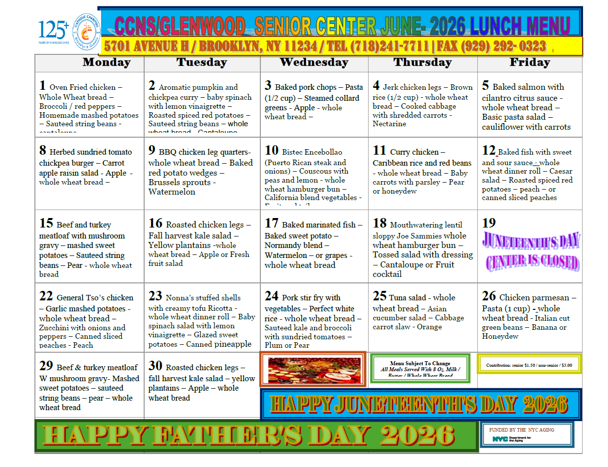 Glenwood Menu June 2026